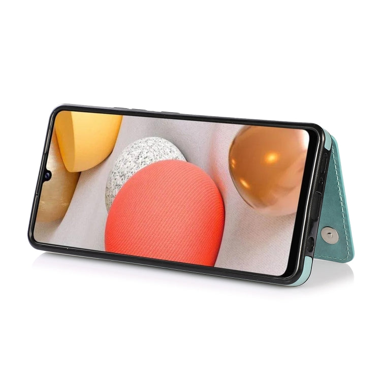 For Samsung Galaxy A42 5G Double Buckle Mandala PU+TPU Phone Case
