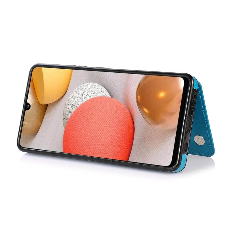 For Samsung Galaxy A42 5G Double Buckle Mandala PU+TPU Phone Case