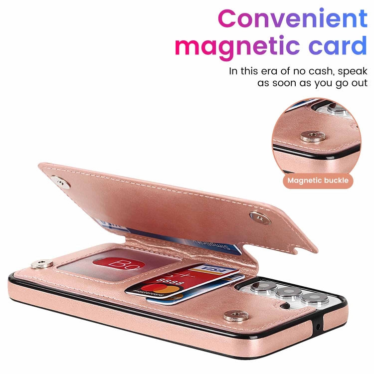 For Samsung Galaxy S22+ 5G Double Buckle Mandala PU+TPU Phone Case