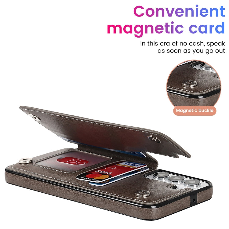 For Samsung Galaxy S22+ 5G Double Buckle Mandala PU+TPU Phone Case