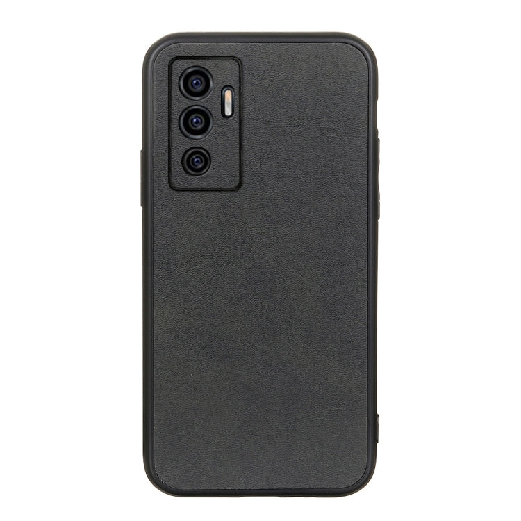 For vivo S10e 5G / V23e Accurate Hole Two-color Calf Texture PU Phone Case