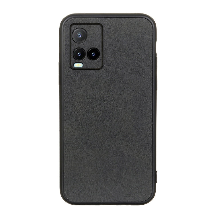 For vivo Y32 China / Y21s / Y33s / Y21t Accurate Hole Two-color Calf Texture PU Phone Case