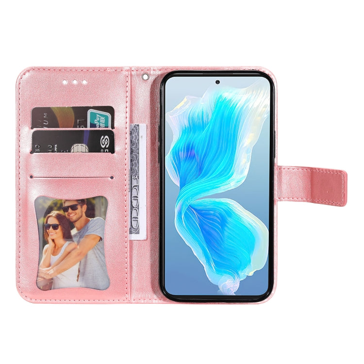 For Tecno Camon 18 Premier 7-petal Flowers Embossed Flip Leather Phone Case