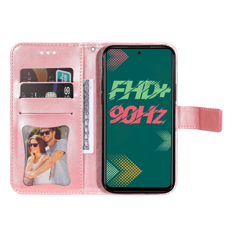 For Infinix Hot 11S 7-petal Flowers Embossed Flip Leather Phone Case