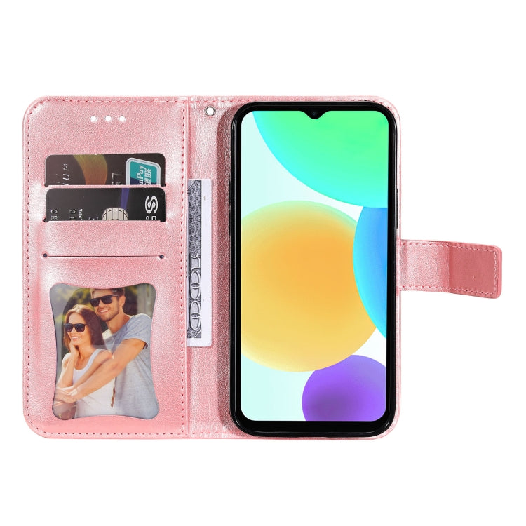 For Infinix Smart 6 7-petal Flowers Embossed Flip Leather Phone Case