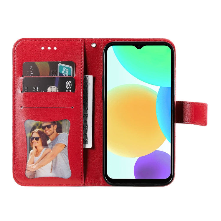 For Infinix Smart 6 7-petal Flowers Embossed Flip Leather Phone Case