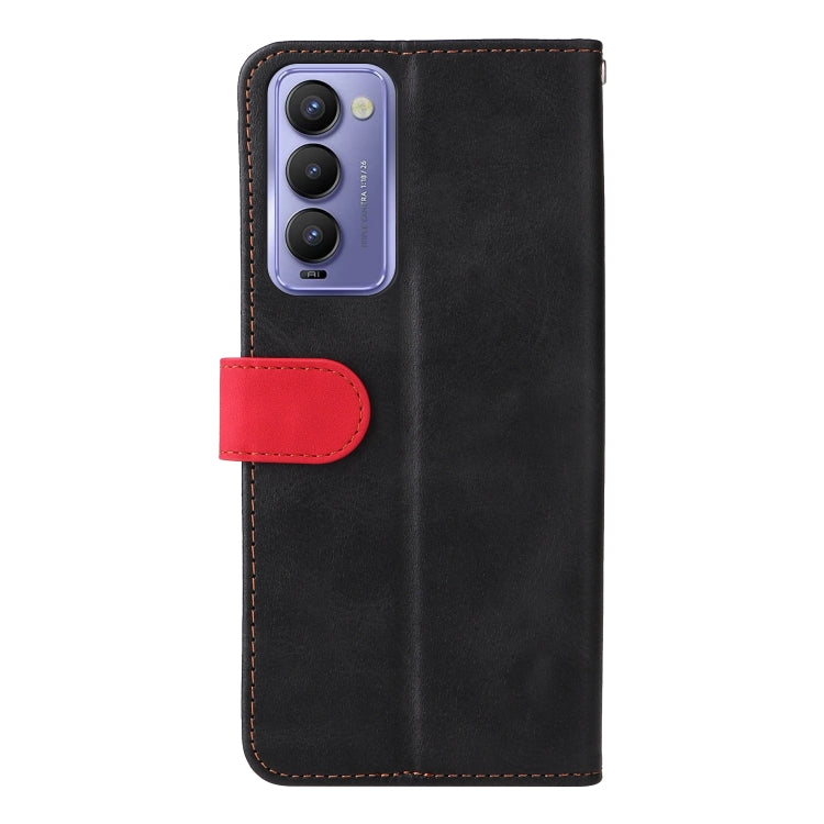 For Tecno Camon 18/18 P Stitching-Color Horizontal Flip Leather Case
