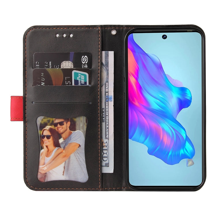 For Tecno Camon 18/18 P Stitching-Color Horizontal Flip Leather Case