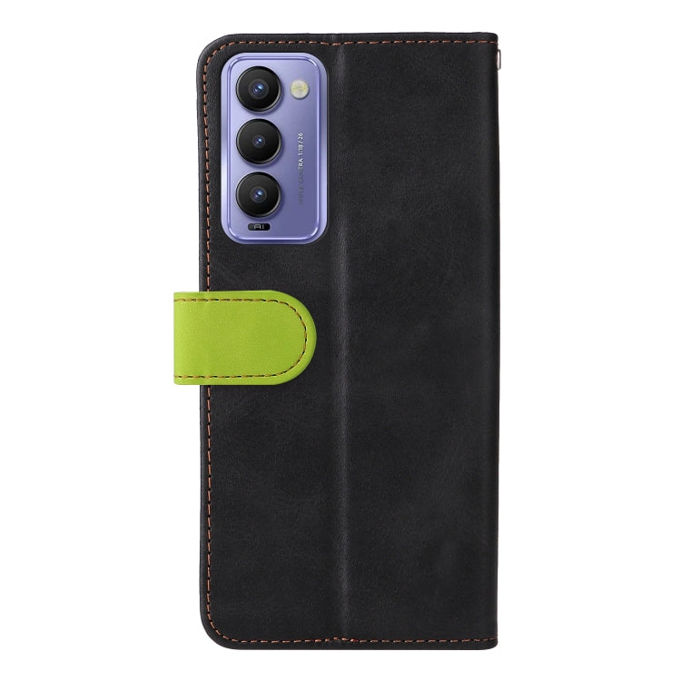 For Tecno Camon 18/18 P Stitching-Color Horizontal Flip Leather Case