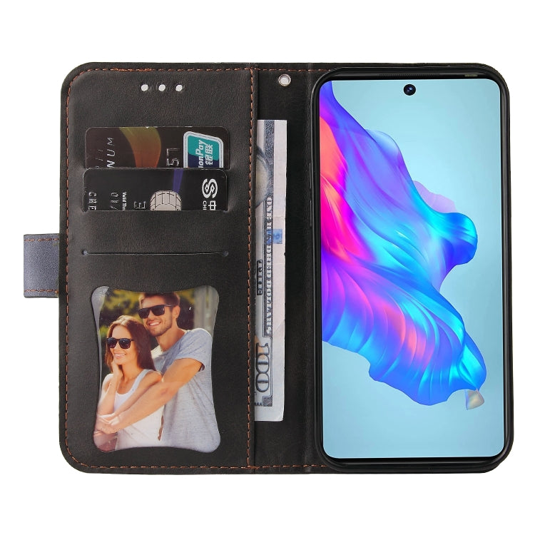 For Tecno Camon 18/18 P Stitching-Color Horizontal Flip Leather Case