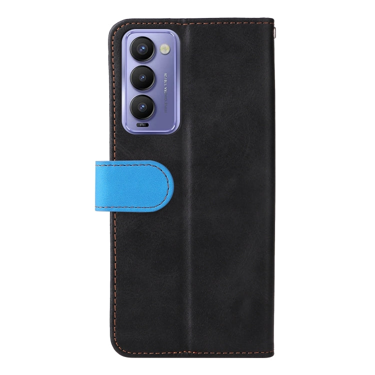 For Tecno Camon 18/18 P Stitching-Color Horizontal Flip Leather Case
