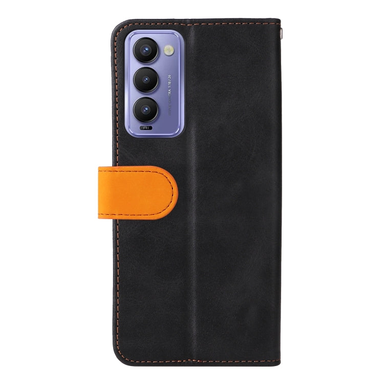 For Tecno Camon 18/18 P Stitching-Color Horizontal Flip Leather Case