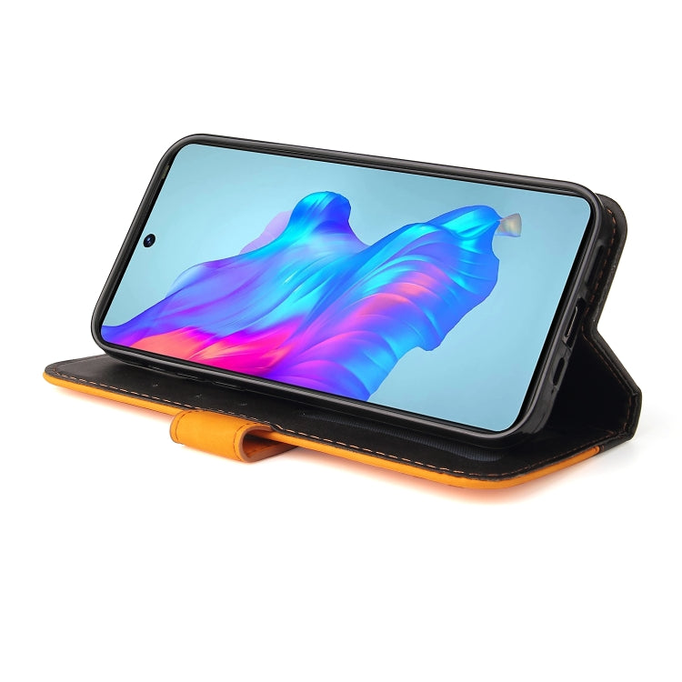 For Tecno Camon 18/18 P Stitching-Color Horizontal Flip Leather Case