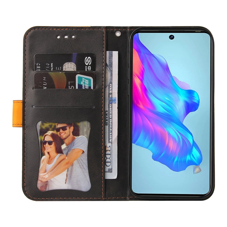 For Tecno Camon 18/18 P Stitching-Color Horizontal Flip Leather Case
