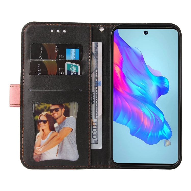 For Tecno Camon 18/18 P Stitching-Color Horizontal Flip Leather Case