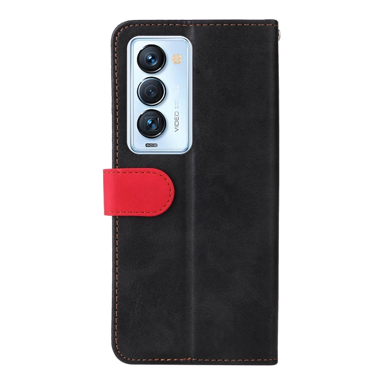For Tecno Camon 18 Premier Stitching-Color Horizontal Flip Leather Case