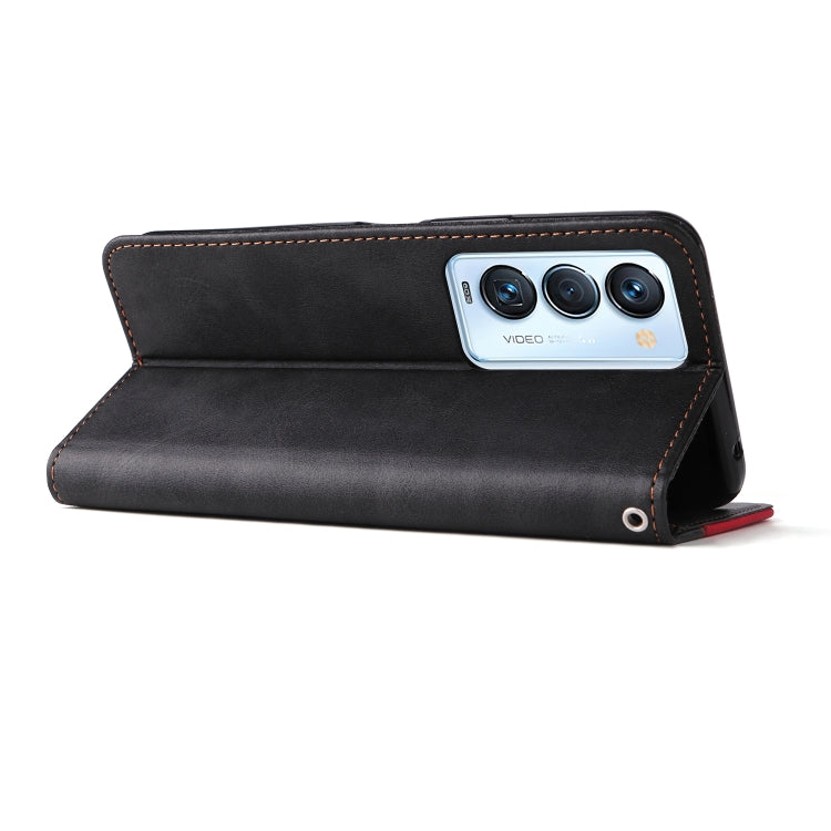 For Tecno Camon 18 Premier Stitching-Color Horizontal Flip Leather Case