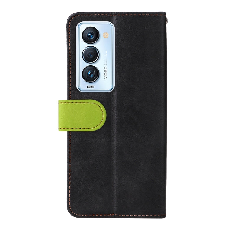 For Tecno Camon 18 Premier Stitching-Color Horizontal Flip Leather Case