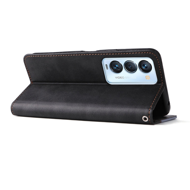 For Tecno Camon 18 Premier Stitching-Color Horizontal Flip Leather Case