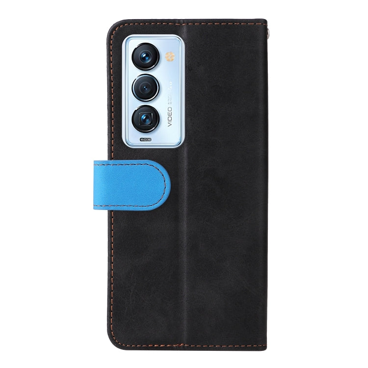 For Tecno Camon 18 Premier Stitching-Color Horizontal Flip Leather Case