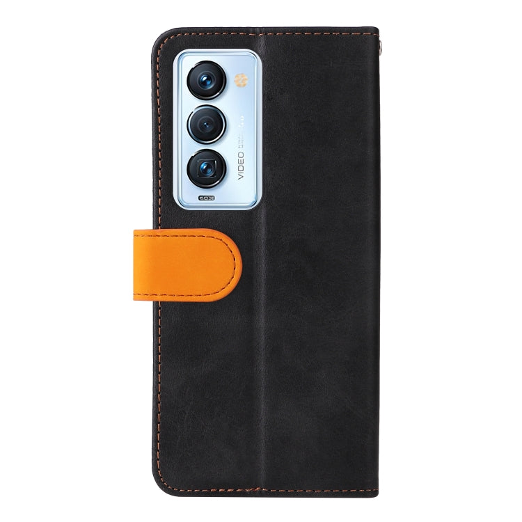 For Tecno Camon 18 Premier Stitching-Color Horizontal Flip Leather Case