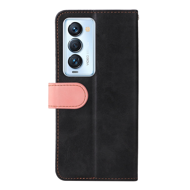 For Tecno Camon 18 Premier Stitching-Color Horizontal Flip Leather Case