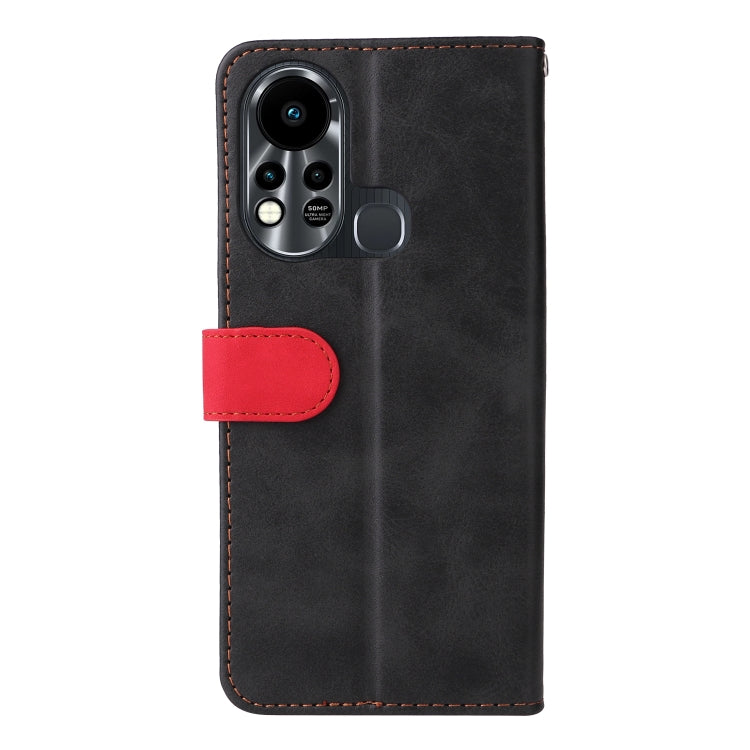 For Infinix Hot 11S Stitching-Color Horizontal Flip Leather Case