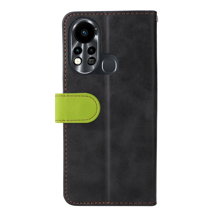 For Infinix Hot 11S Stitching-Color Horizontal Flip Leather Case