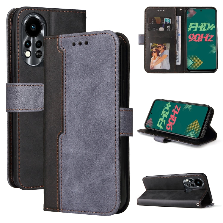 For Infinix Hot 11S Stitching-Color Horizontal Flip Leather Case