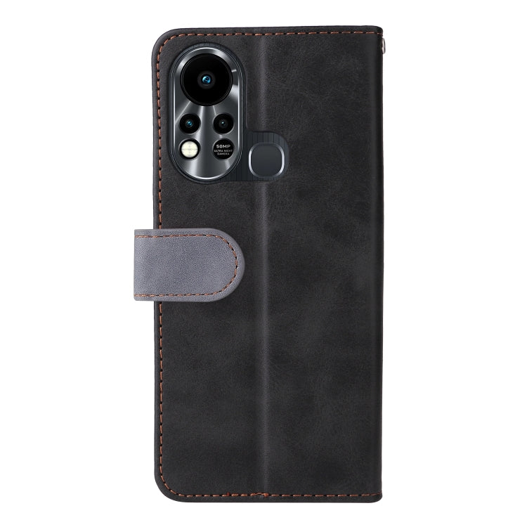 For Infinix Hot 11S Stitching-Color Horizontal Flip Leather Case