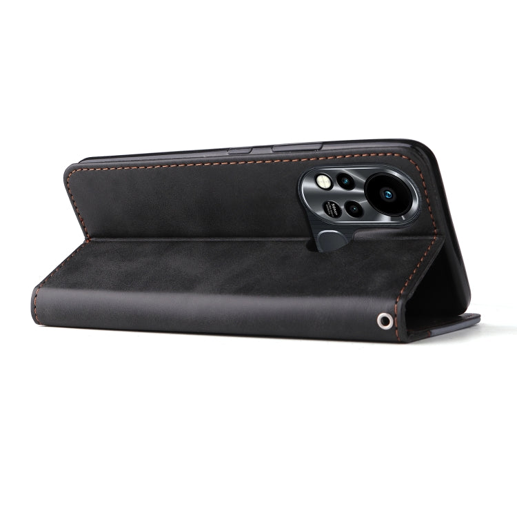 For Infinix Hot 11S Stitching-Color Horizontal Flip Leather Case