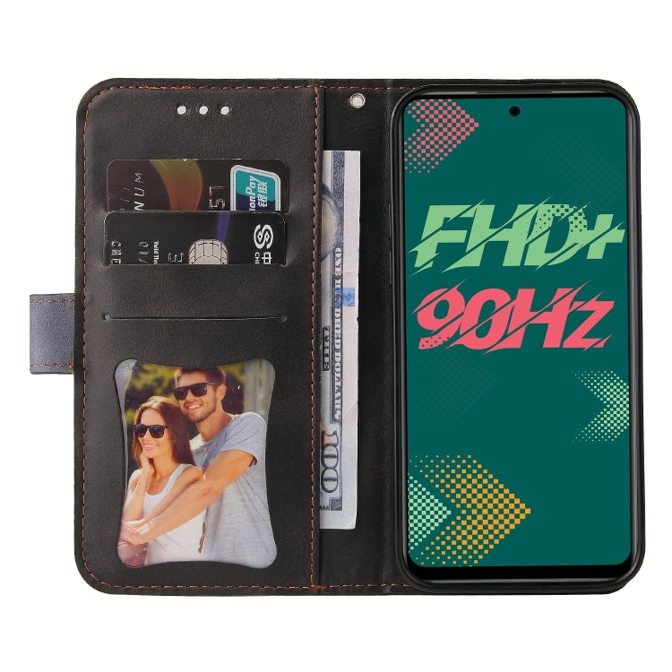 For Infinix Hot 11S Stitching-Color Horizontal Flip Leather Case