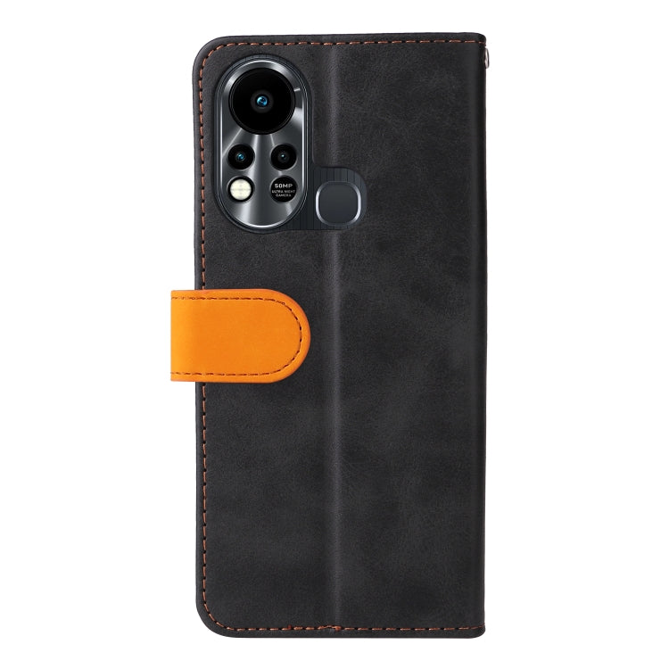For Infinix Hot 11S Stitching-Color Horizontal Flip Leather Case
