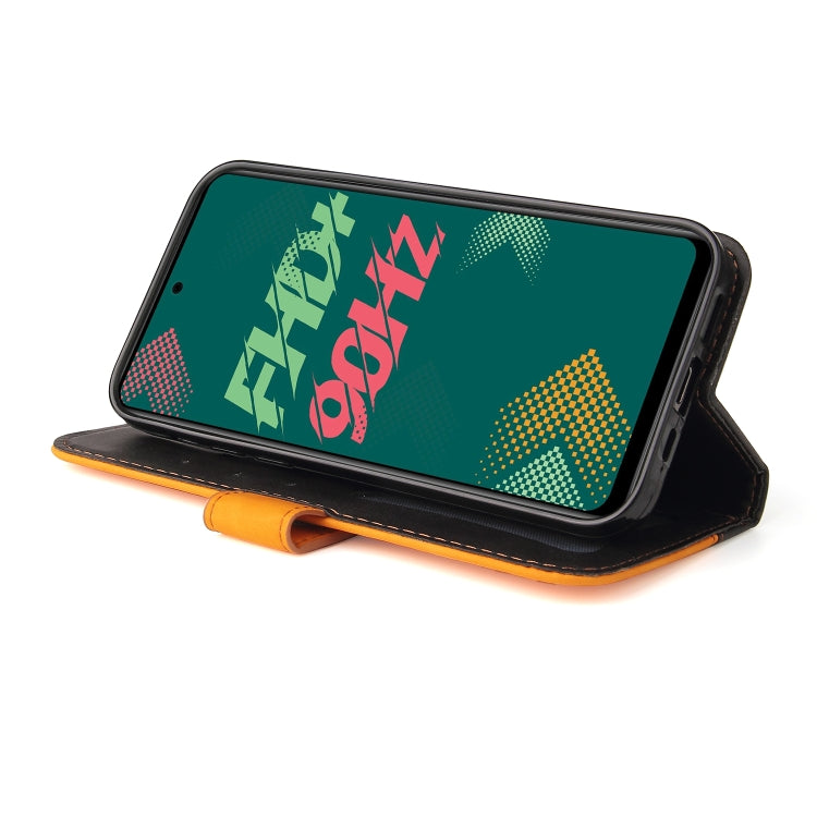 For Infinix Hot 11S Stitching-Color Horizontal Flip Leather Case