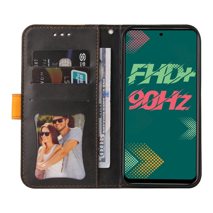 For Infinix Hot 11S Stitching-Color Horizontal Flip Leather Case