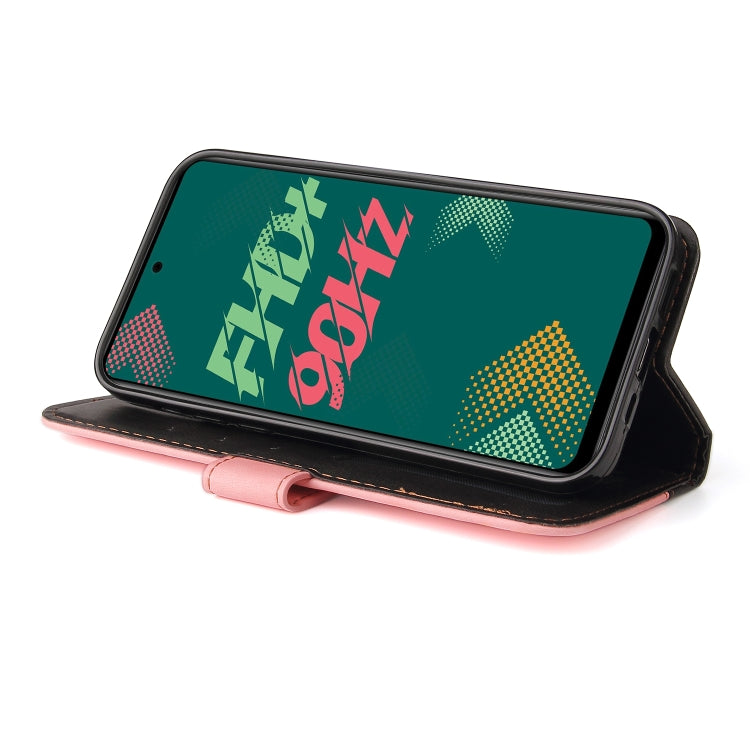 For Infinix Hot 11S Stitching-Color Horizontal Flip Leather Case