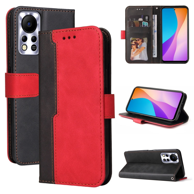 For Infinix Hot 11S NFC Stitching-Color Horizontal Flip Leather Case