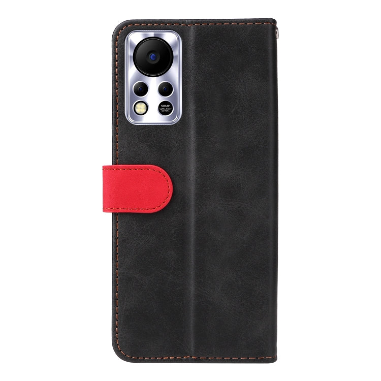 For Infinix Hot 11S NFC Stitching-Color Horizontal Flip Leather Case