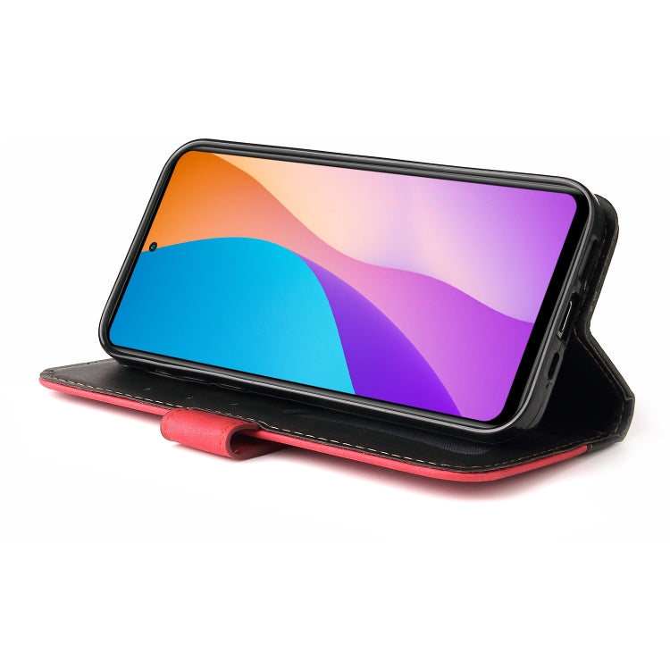 For Infinix Hot 11S NFC Stitching-Color Horizontal Flip Leather Case