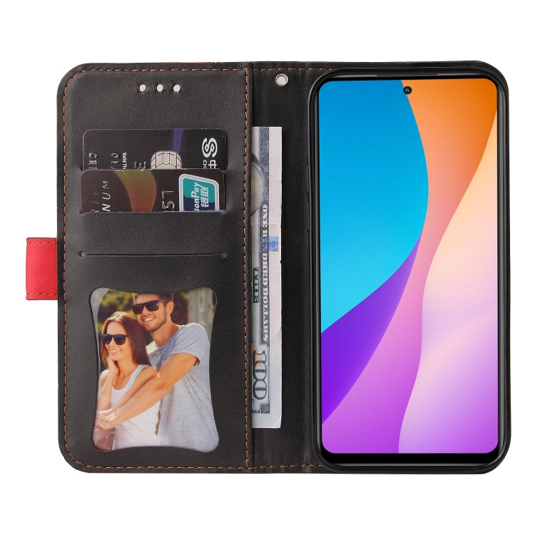 For Infinix Hot 11S NFC Stitching-Color Horizontal Flip Leather Case