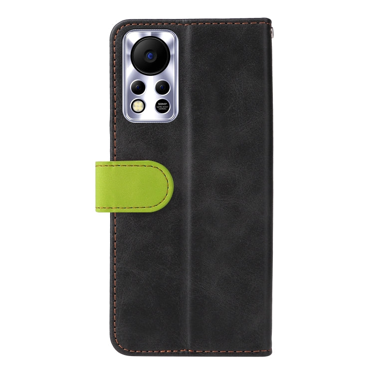 For Infinix Hot 11S NFC Stitching-Color Horizontal Flip Leather Case