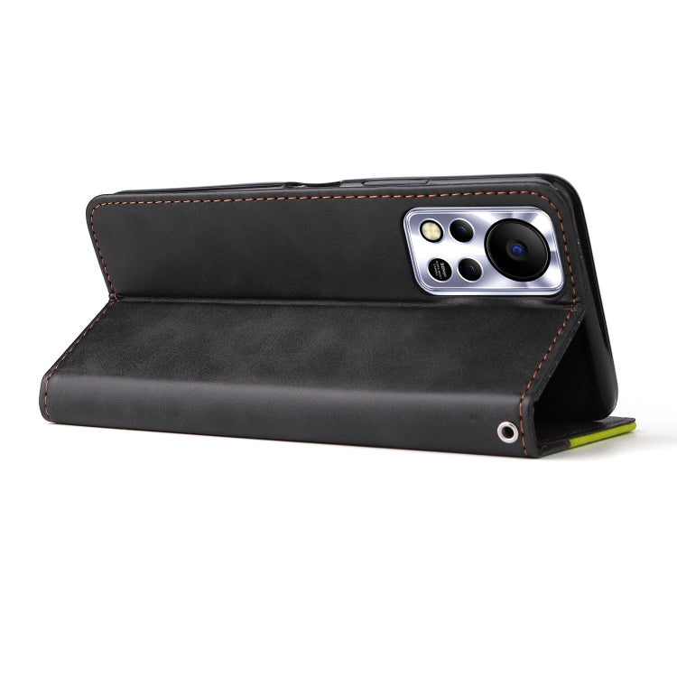 For Infinix Hot 11S NFC Stitching-Color Horizontal Flip Leather Case