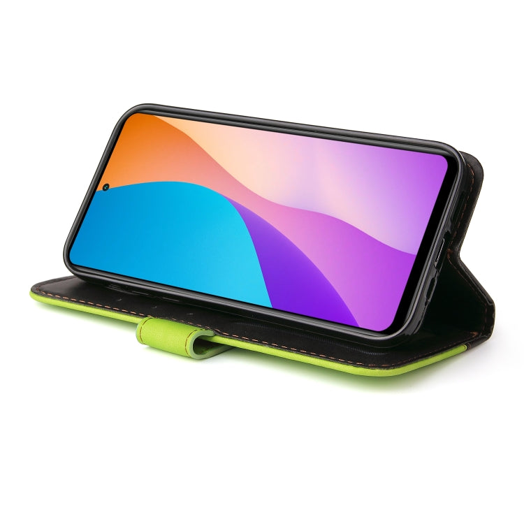 For Infinix Hot 11S NFC Stitching-Color Horizontal Flip Leather Case
