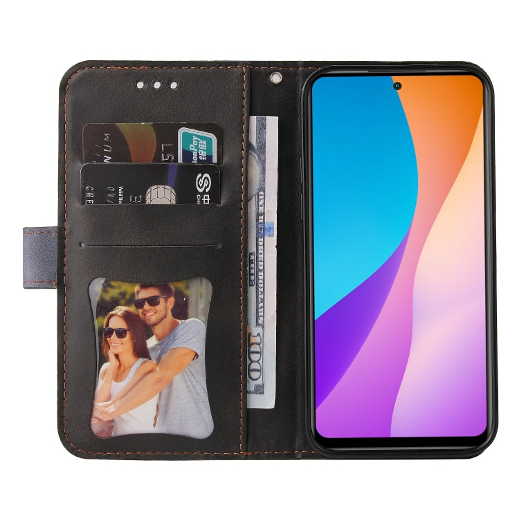 For Infinix Hot 11S NFC Stitching-Color Horizontal Flip Leather Case