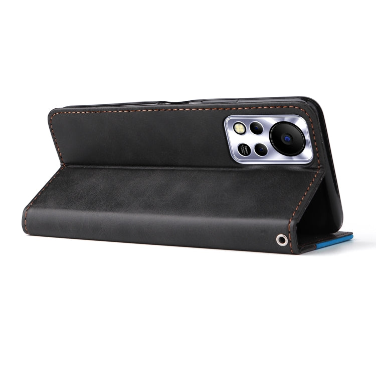 For Infinix Hot 11S NFC Stitching-Color Horizontal Flip Leather Case