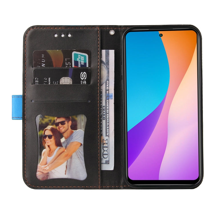 For Infinix Hot 11S NFC Stitching-Color Horizontal Flip Leather Case