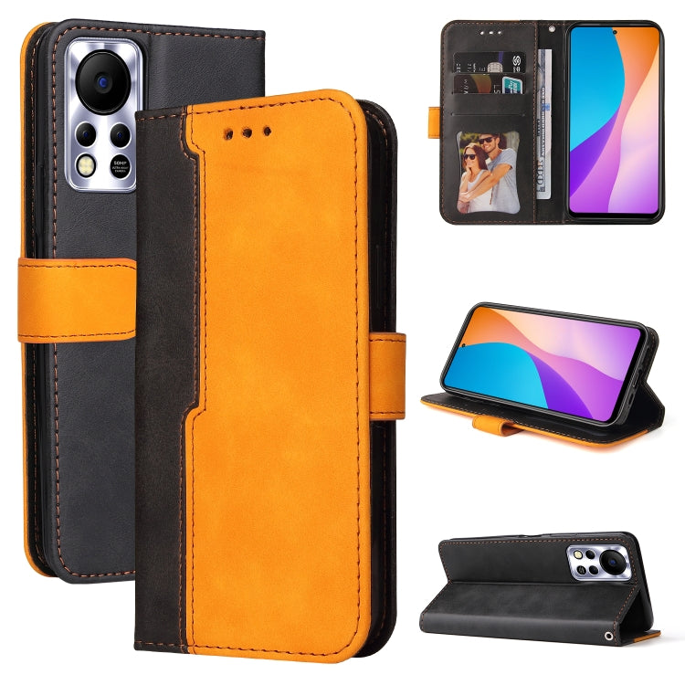 For Infinix Hot 11S NFC Stitching-Color Horizontal Flip Leather Case