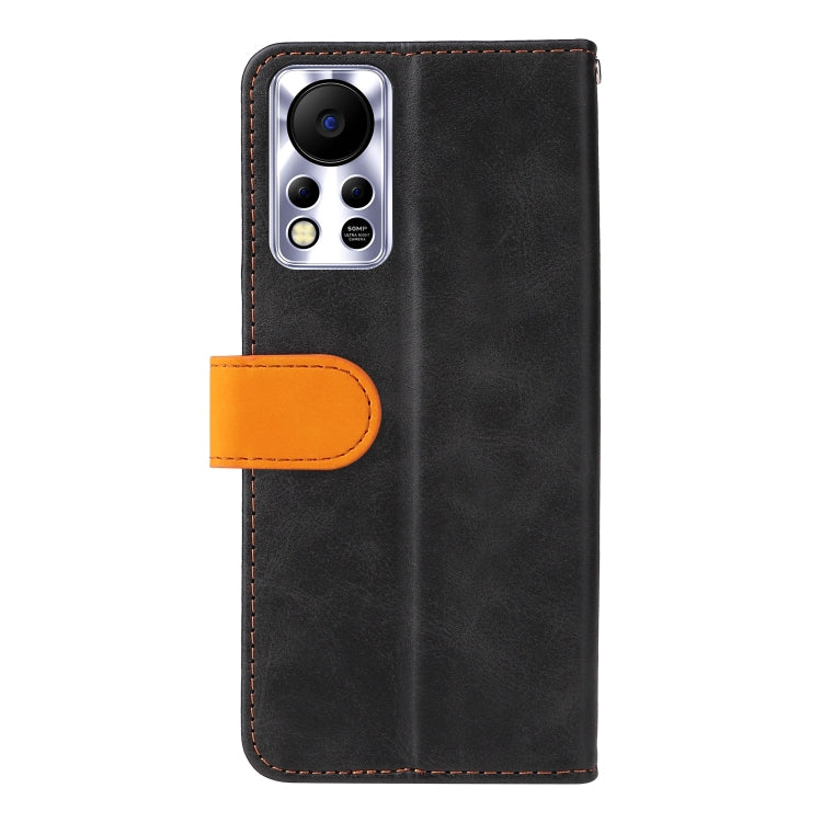 For Infinix Hot 11S NFC Stitching-Color Horizontal Flip Leather Case