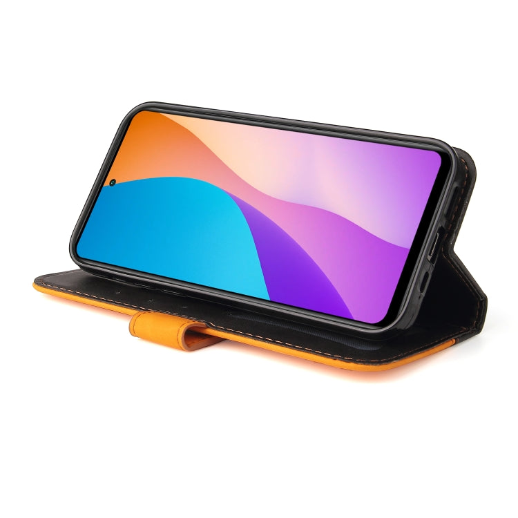 For Infinix Hot 11S NFC Stitching-Color Horizontal Flip Leather Case