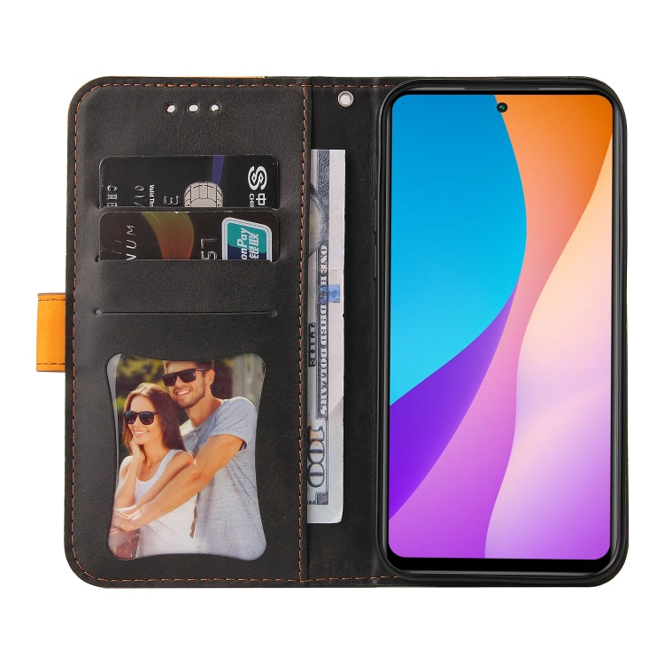 For Infinix Hot 11S NFC Stitching-Color Horizontal Flip Leather Case